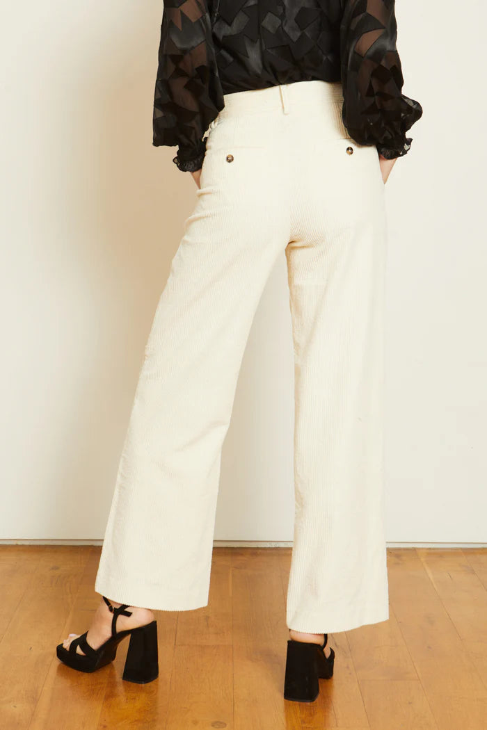 Ivory Corduroy Haven Pant