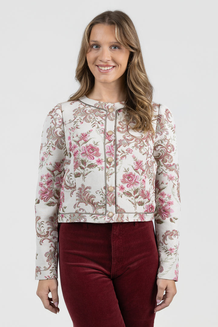 Ivory Multi Jaliyah Jacket