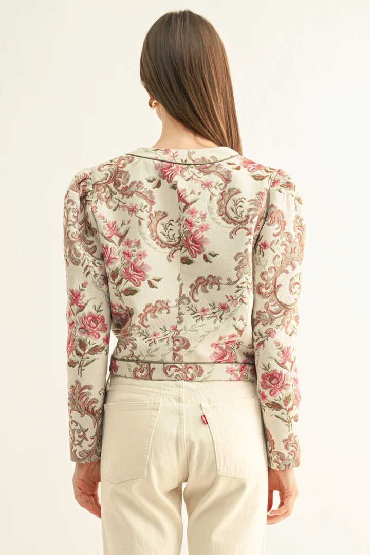 Ivory Multi Jaliyah Jacket