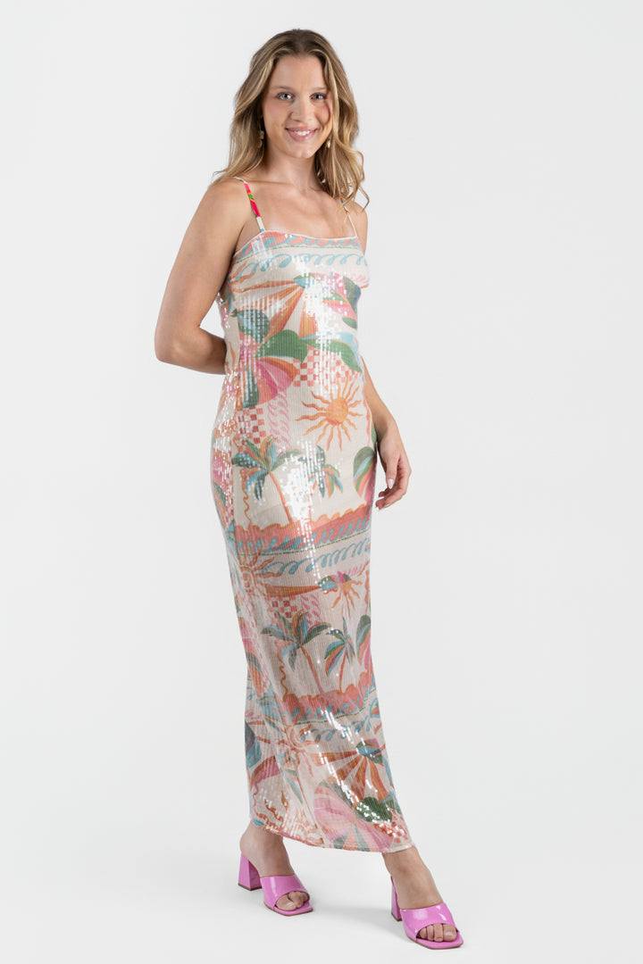 Ivory Multi Lya Dress