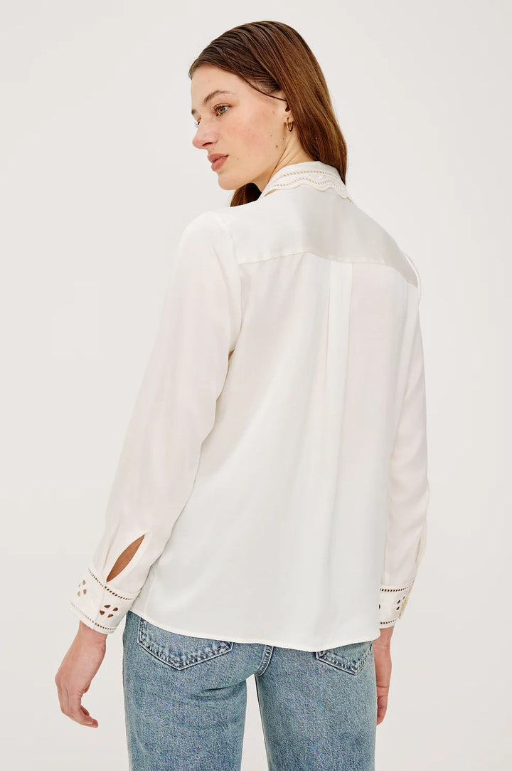 Ivory Eyelet Clarise Shirt