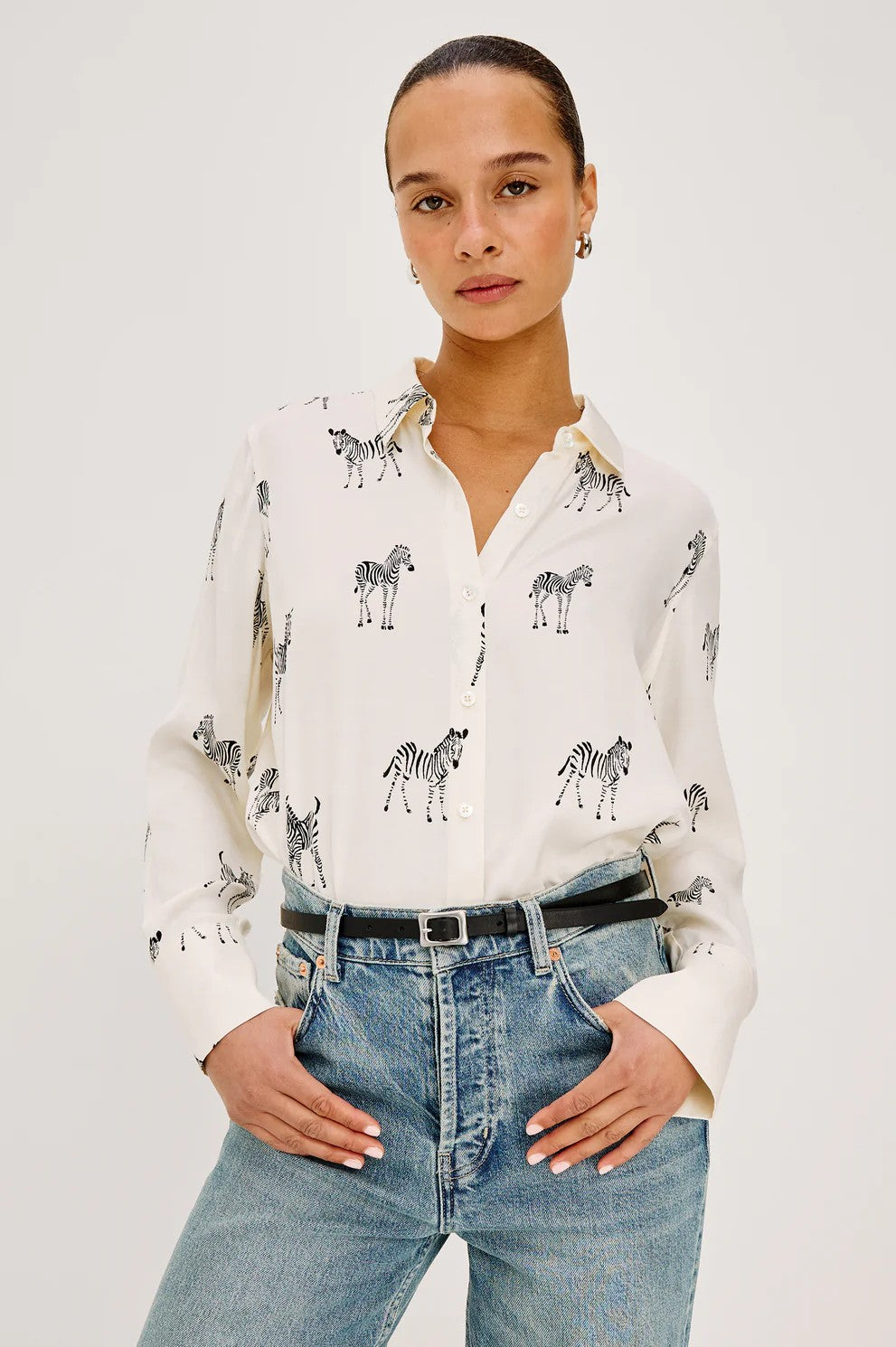Ivory Zebra Saige Shirt