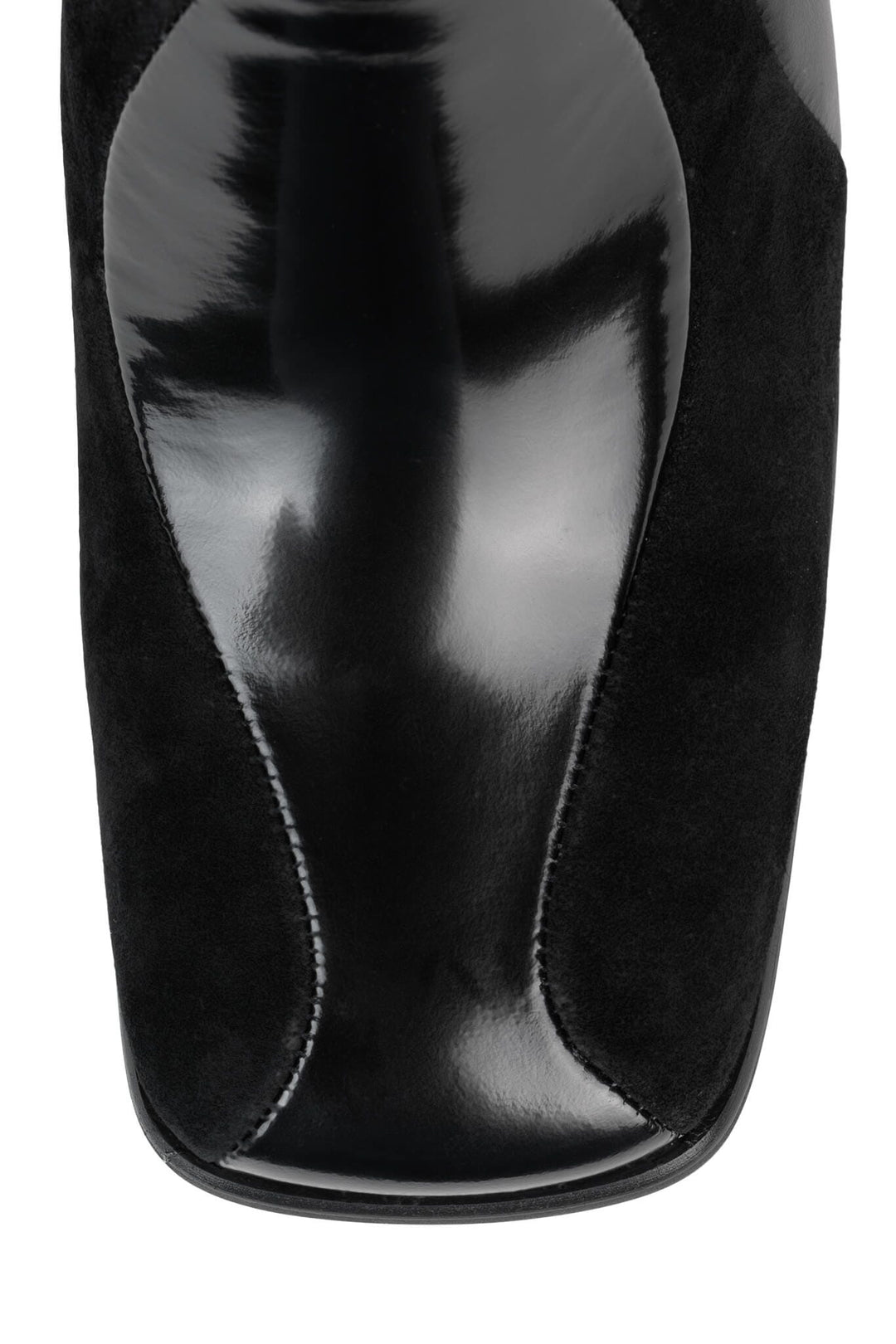 Jeffrey Campbell Black Suede Mod Lavalamp Ankle Boot