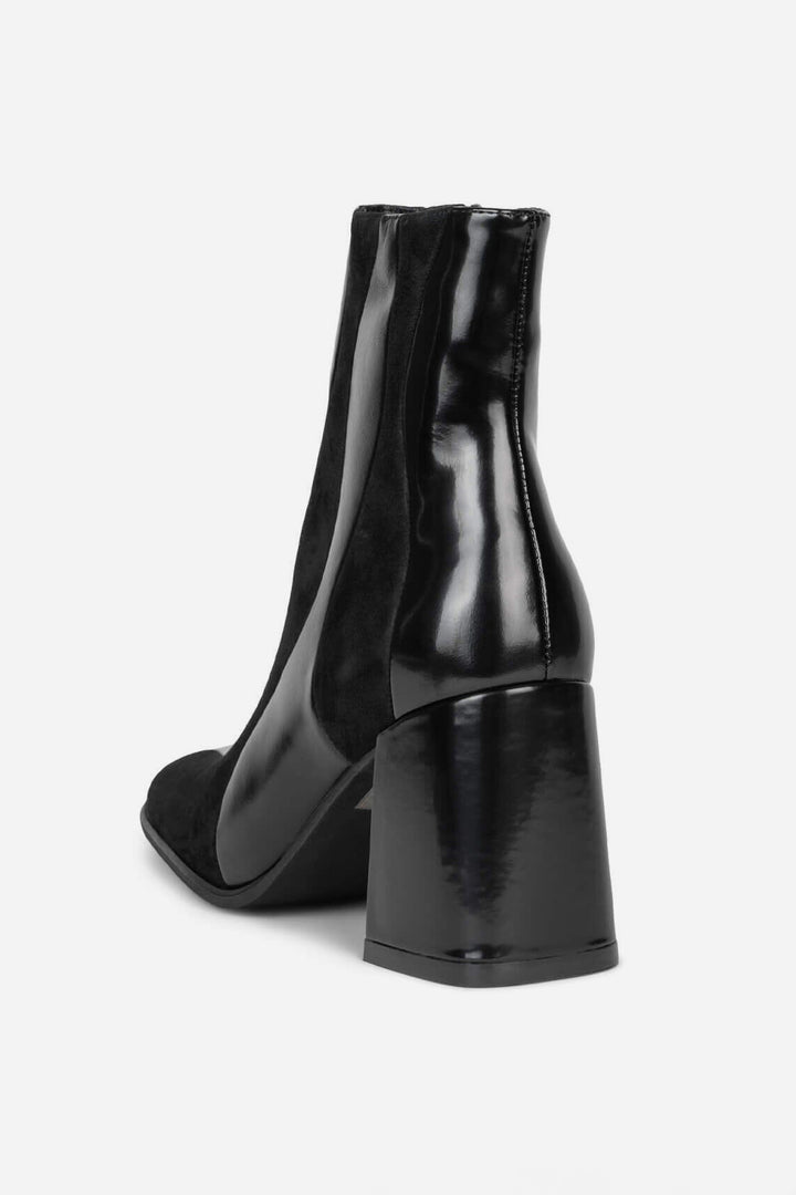 Jeffrey Campbell Black Suede Mod Lavalamp Ankle Boot