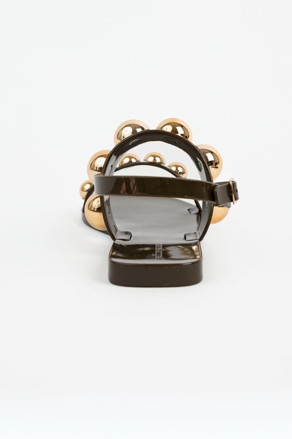 Khaki Gold Gum-Drop Sandal