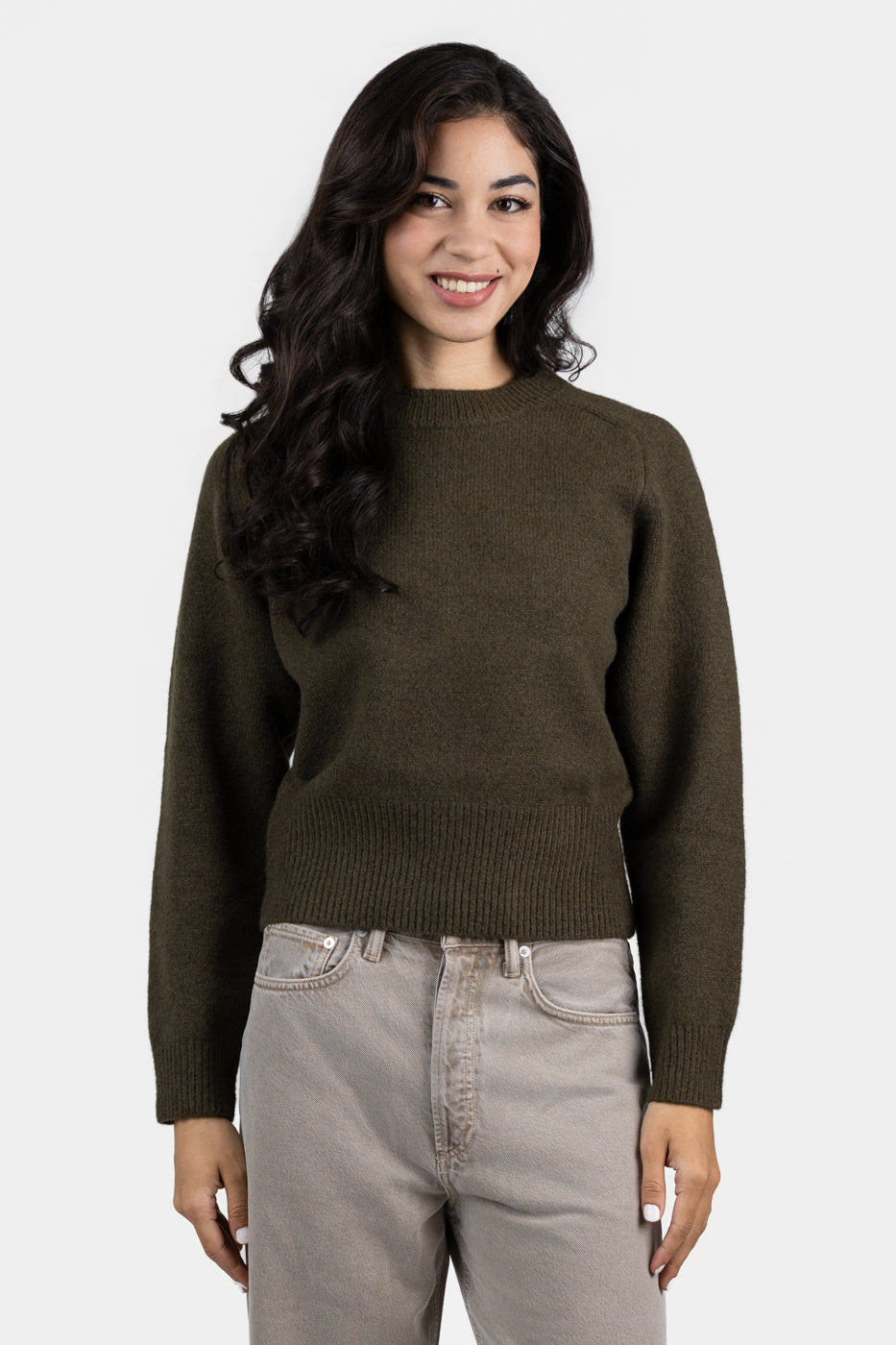 Khaki Knitted Sweater