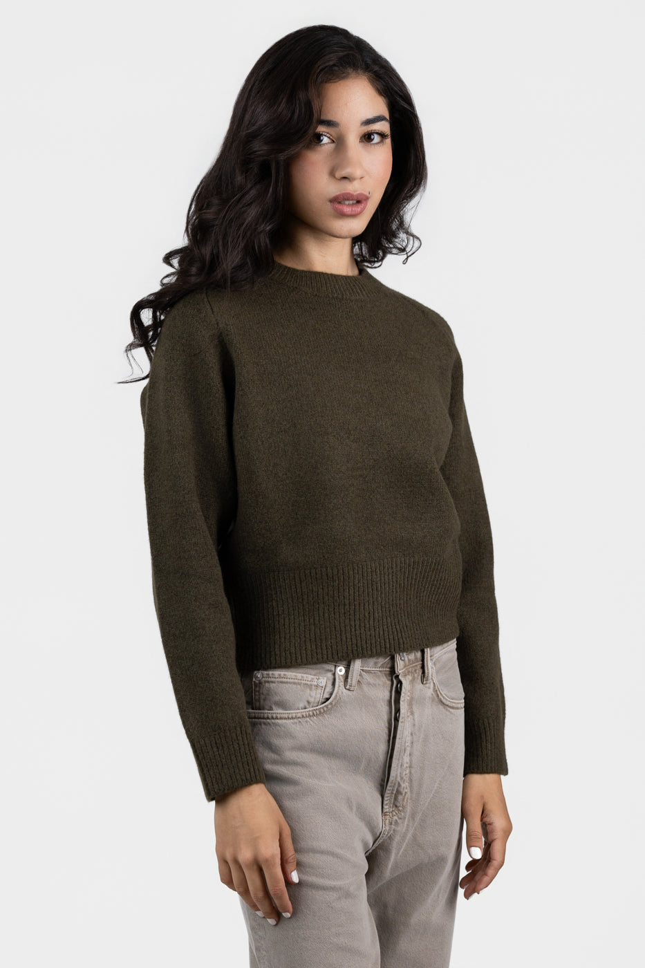 Khaki Knitted Sweater