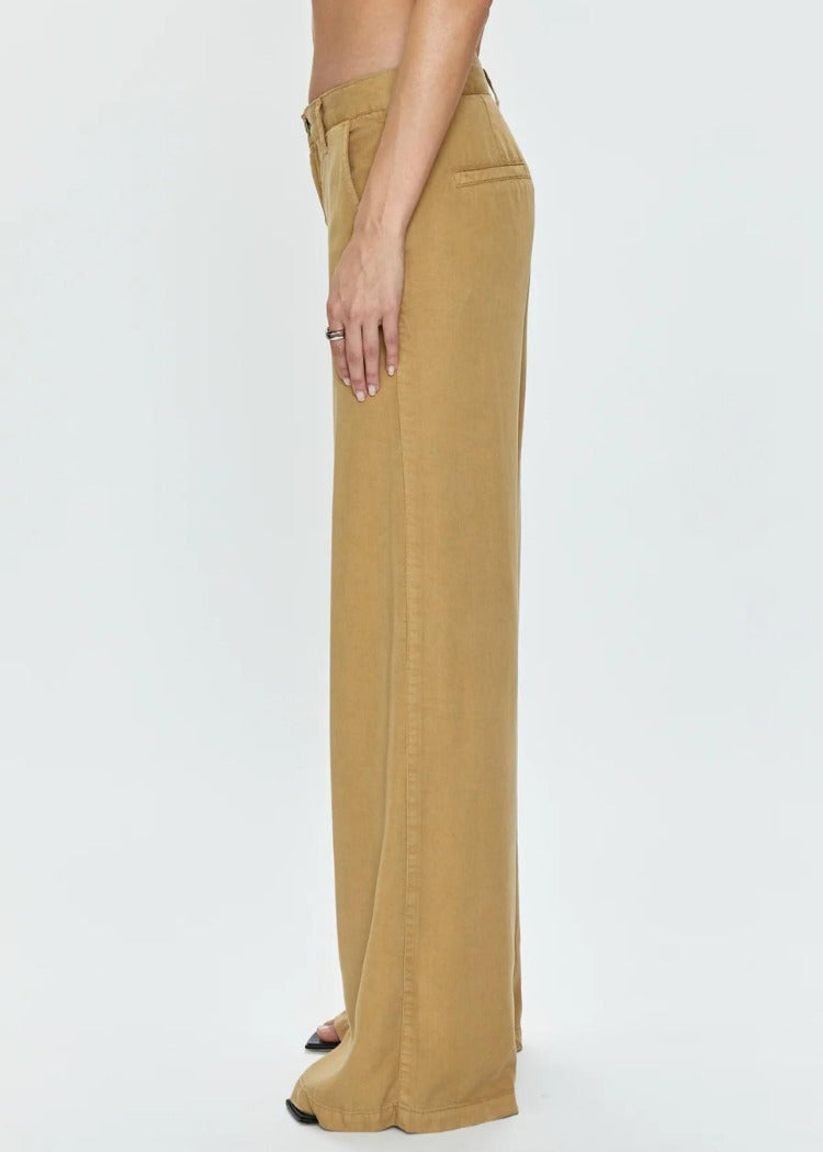 Khaki Low Slung Palazzo Jaydyn Pant