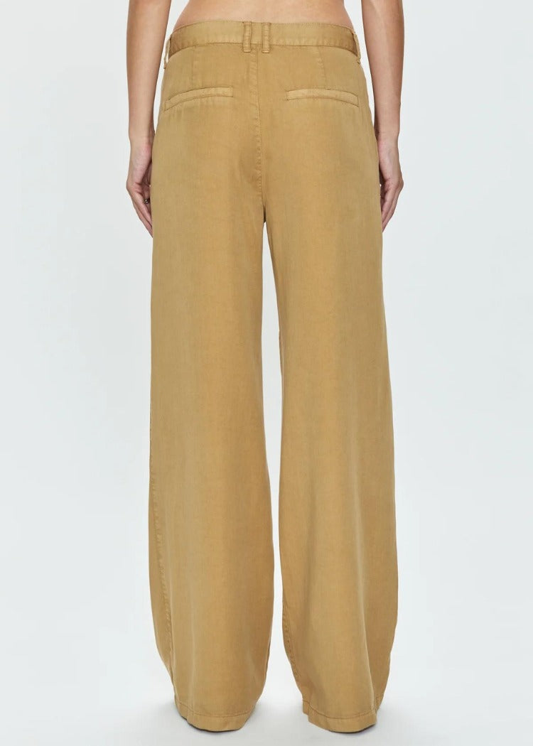 Khaki Low Slung Palazzo Jaydyn Pant