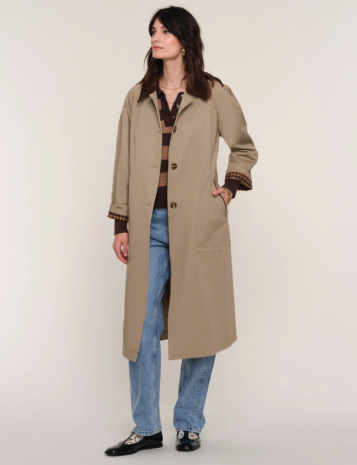Khaki Beatriz Trench Coat