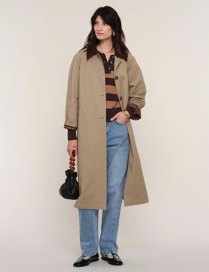 Khaki Beatriz Trench Coat