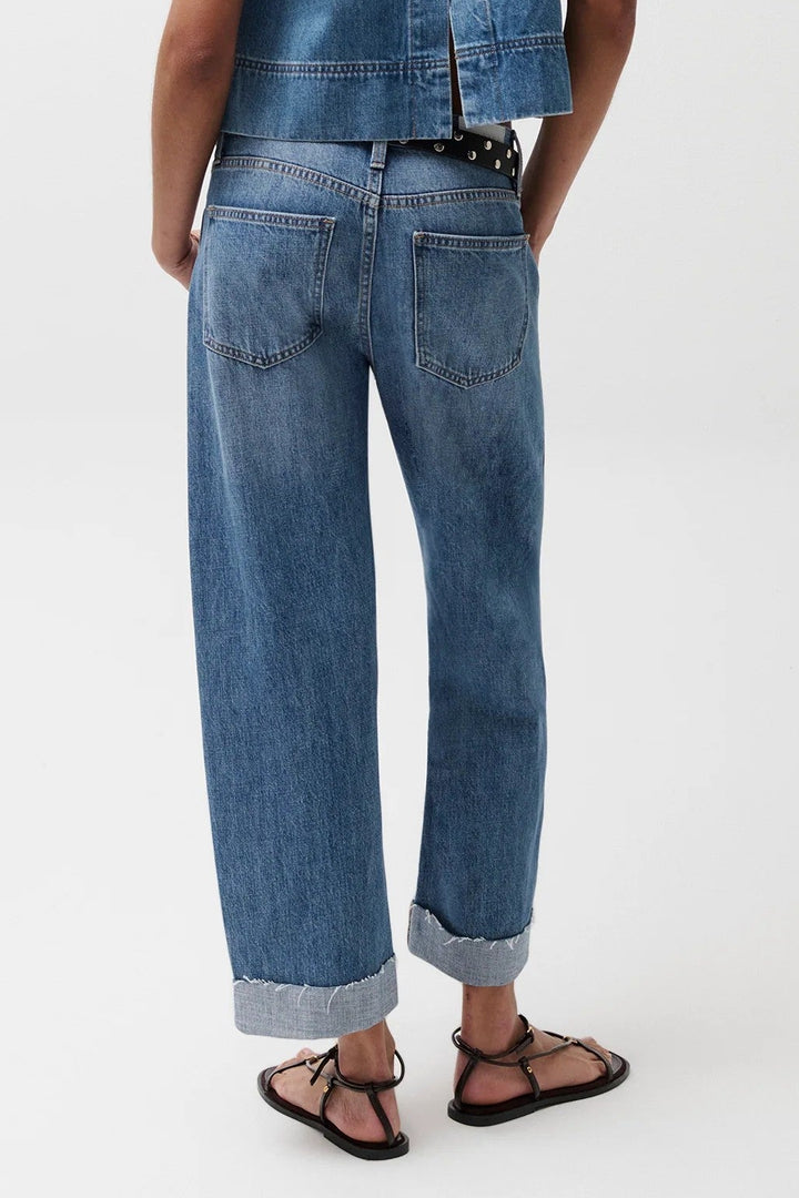 Laguna Mid Rise Cuffed Straight Kacey Jean