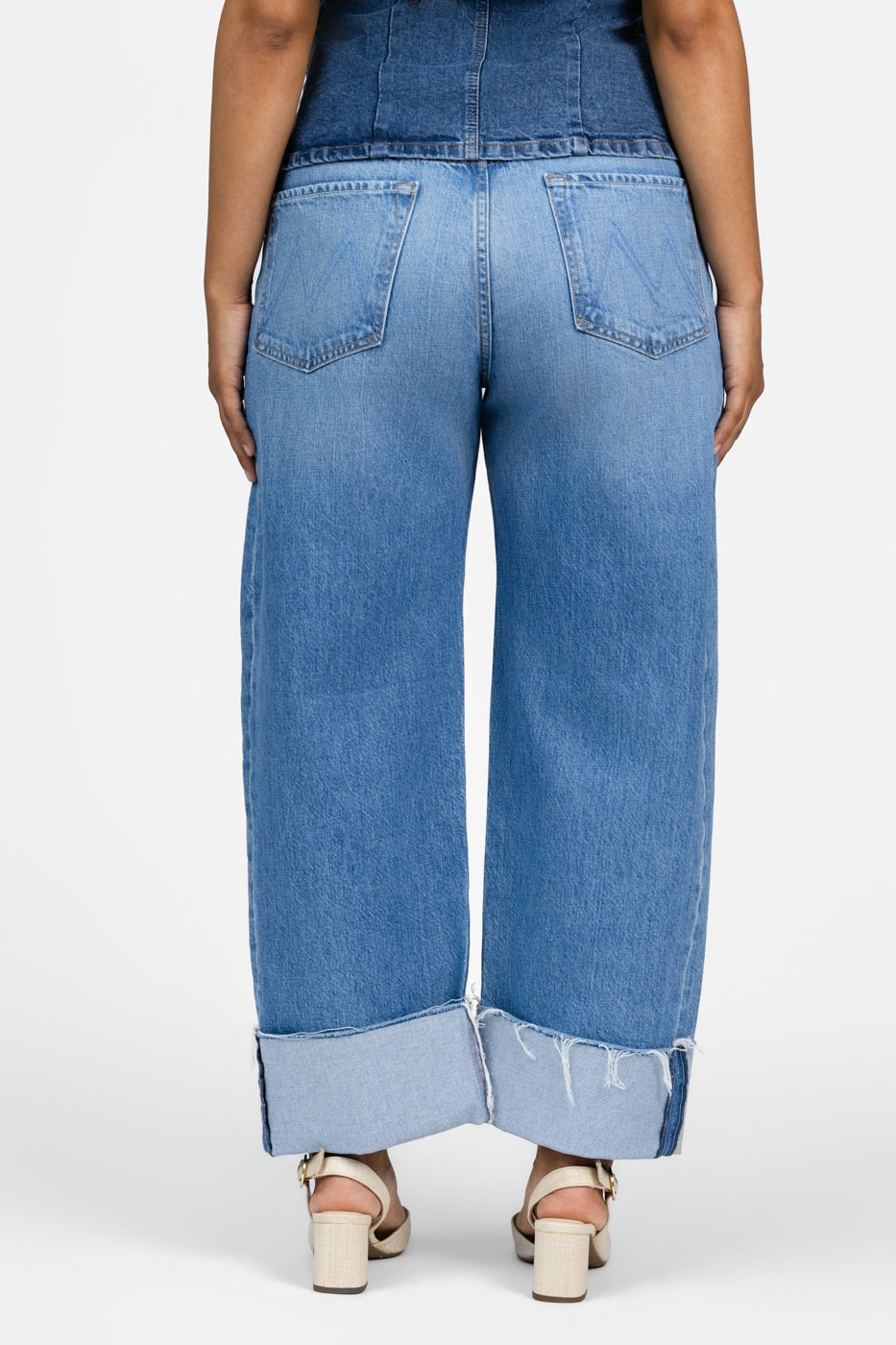 Last Bite The Half-Pipe Ankle Cuff Fray Jean