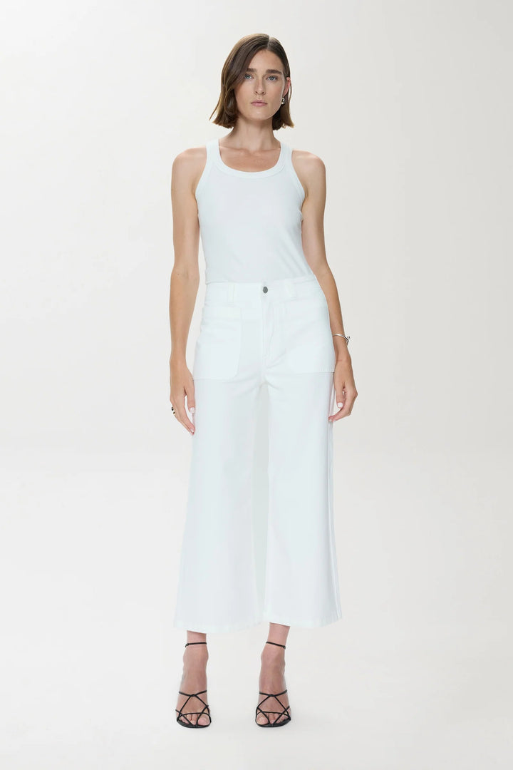 Le Blanc Mid Rise Crop Zooey Jean