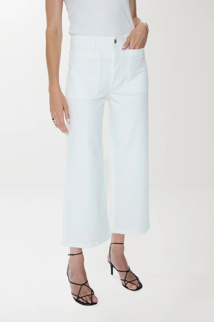 Le Blanc Mid Rise Crop Zooey Jean