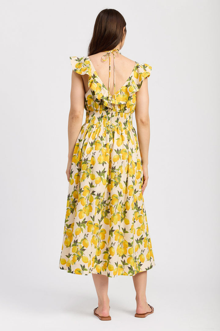 Lemon Bianca Midi Dress