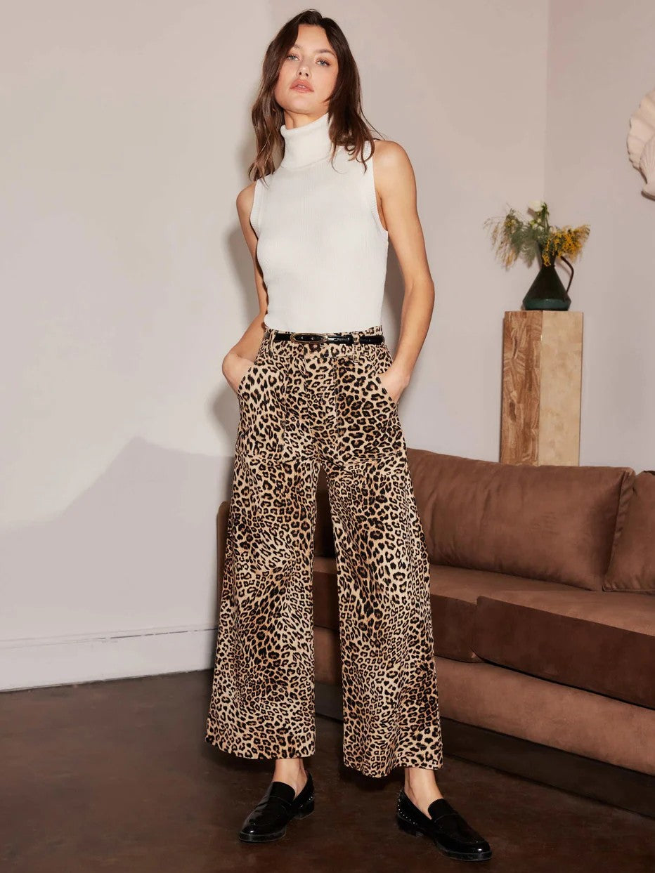 Leopard Rylee Cropped Pant