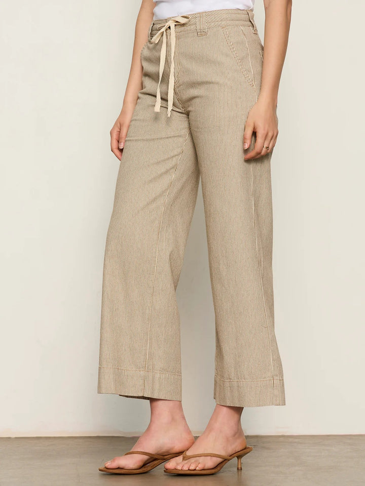 Lido Stripe Cropped Lily Pant