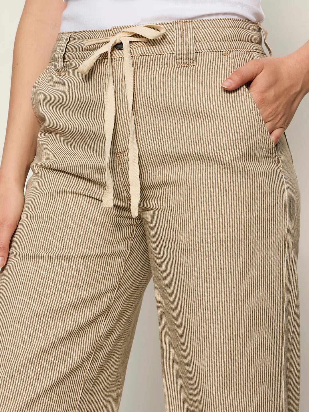 Lido Stripe Cropped Lily Pant