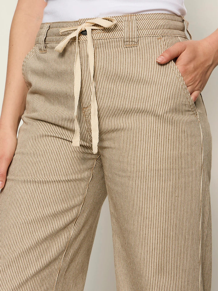 Lido Stripe Cropped Lily Pant
