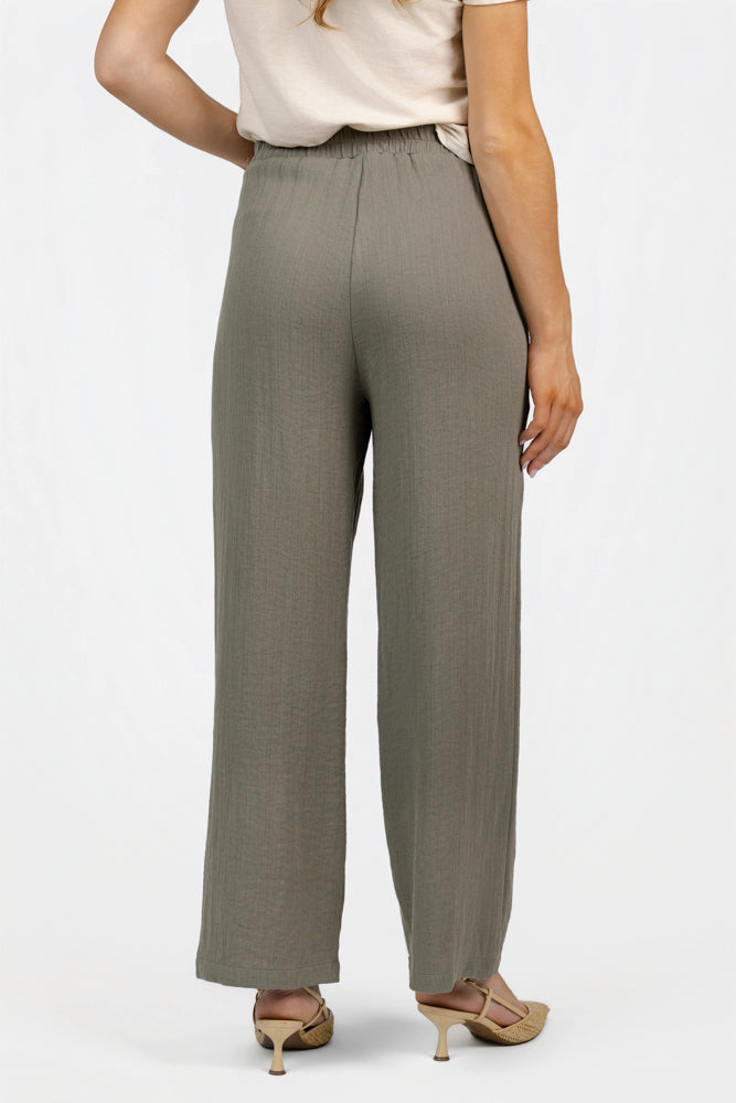 Light Khaki Wide Leg Pant