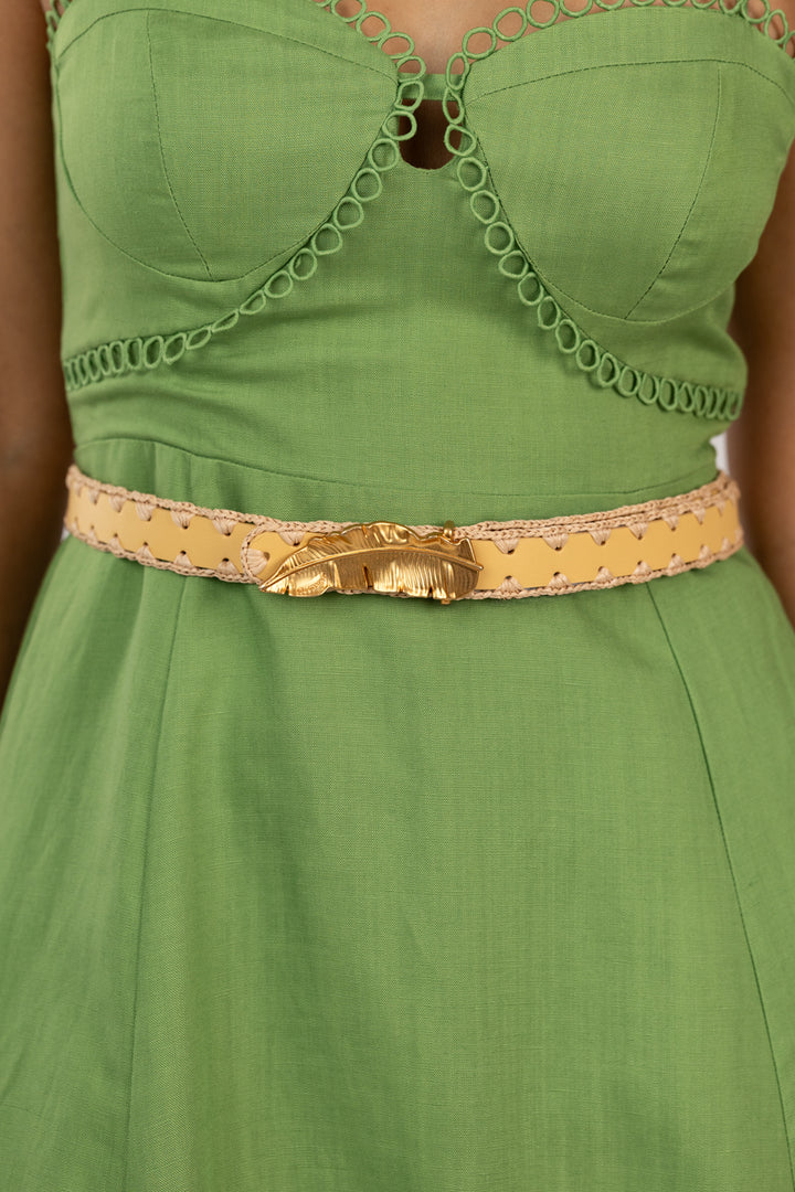 Light Yellow Double Side Belt