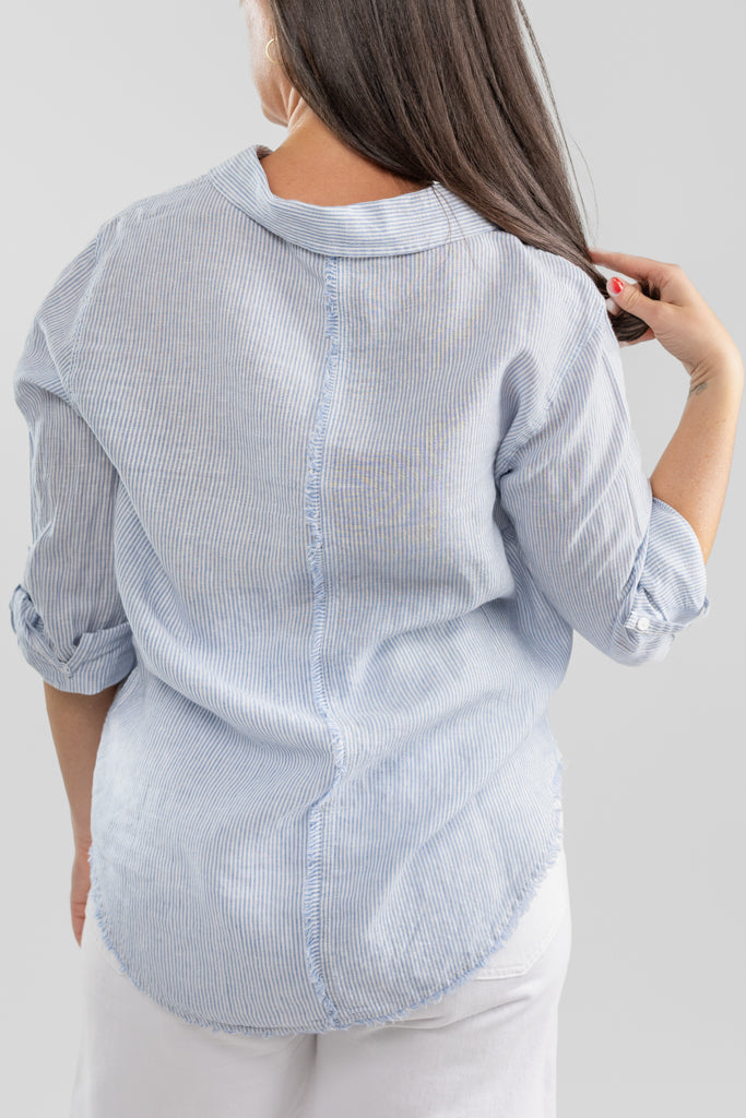 Light Blue Pin Stripe Garcia Shirt