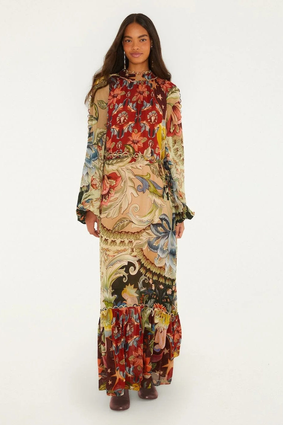 Lunar Boho Multicolor Maxi Dress