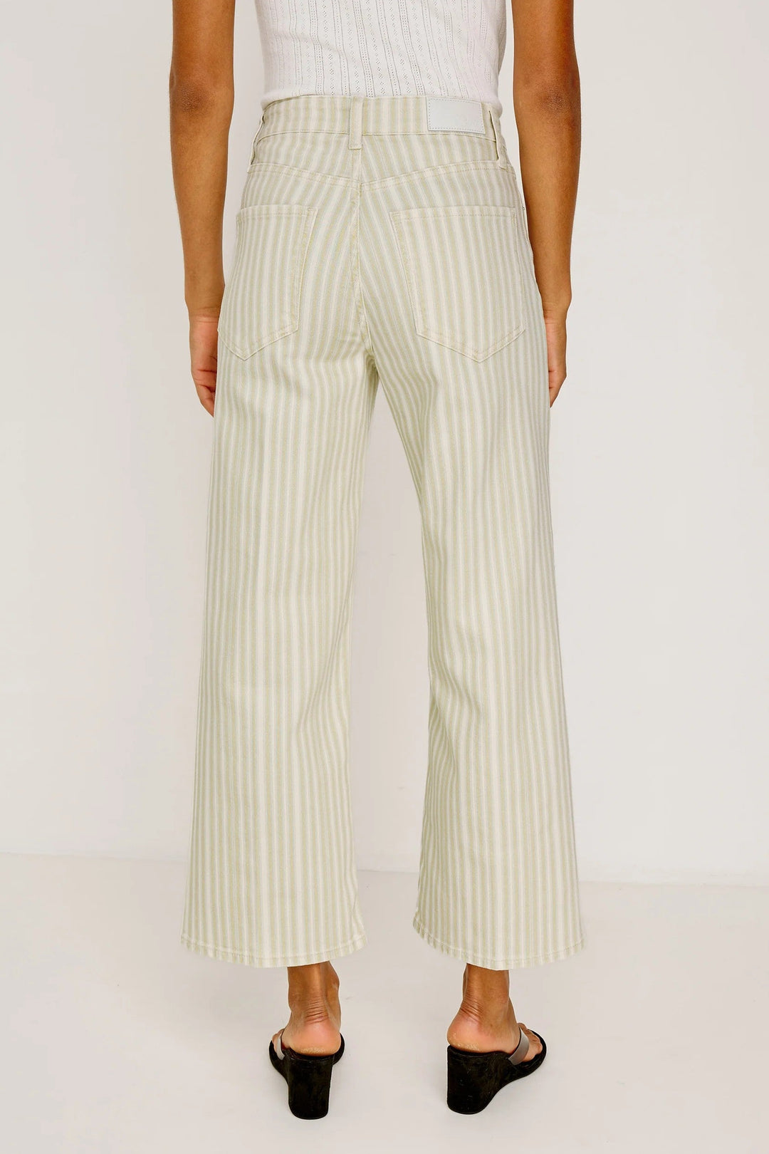 Malibu Stripe Getty Crop Jean