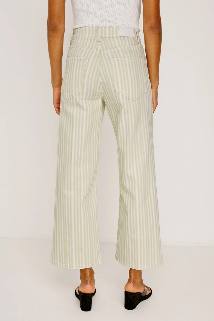 Malibu Stripe Getty Crop Jean