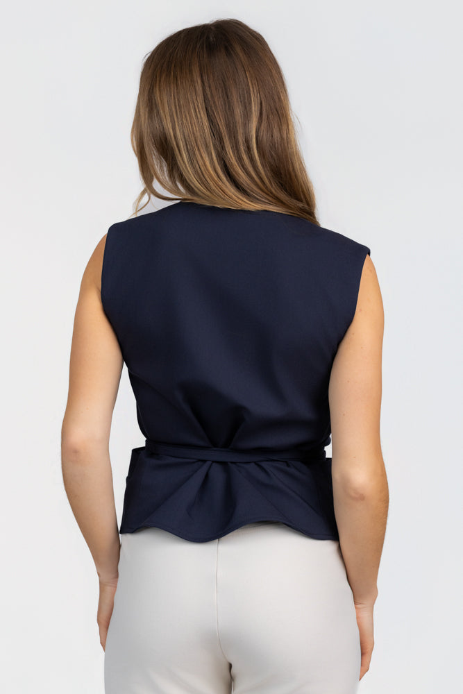 Marine Blue Felicia Vest