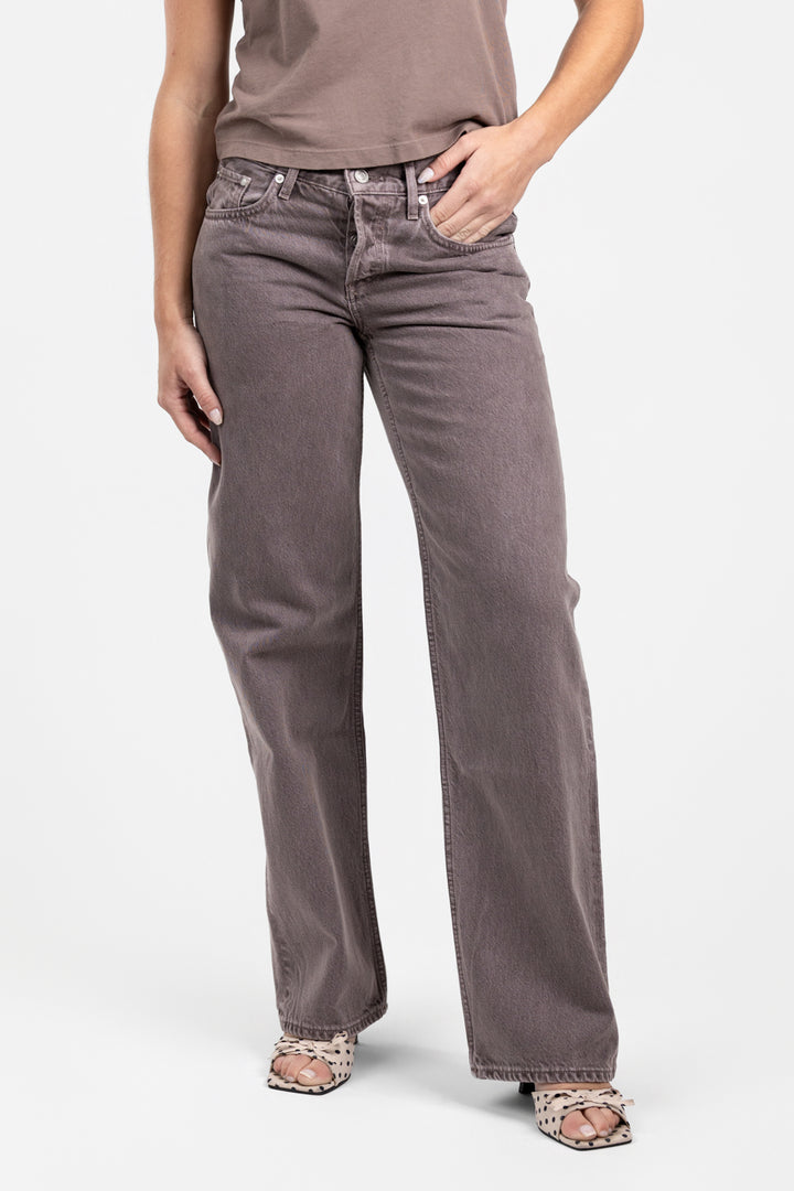 Mauvine Low Rise Loose Jean