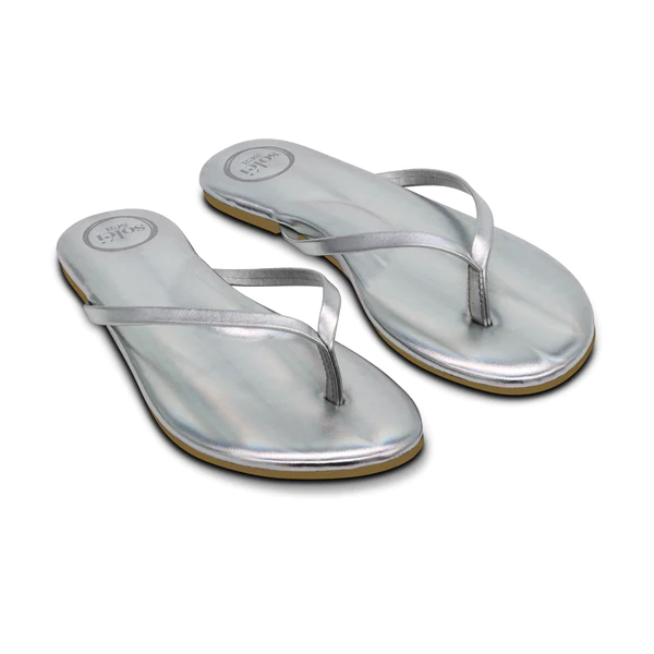 Metallic Silver Indie Sandal