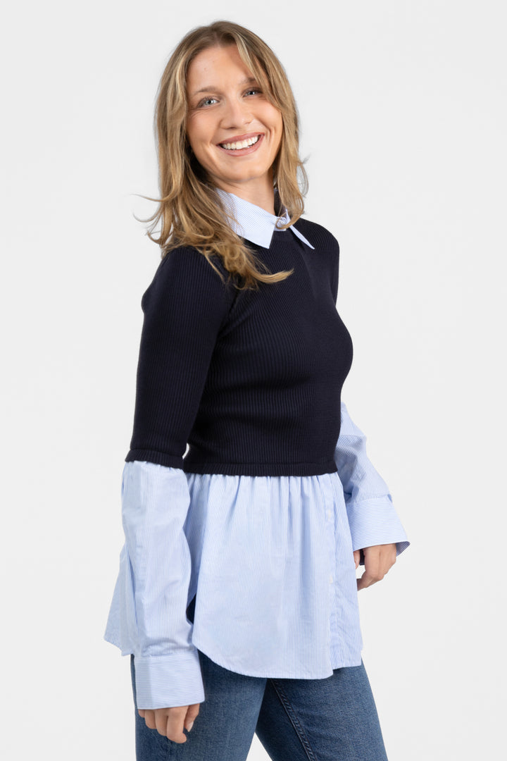 Midnight Lenny Knit Top