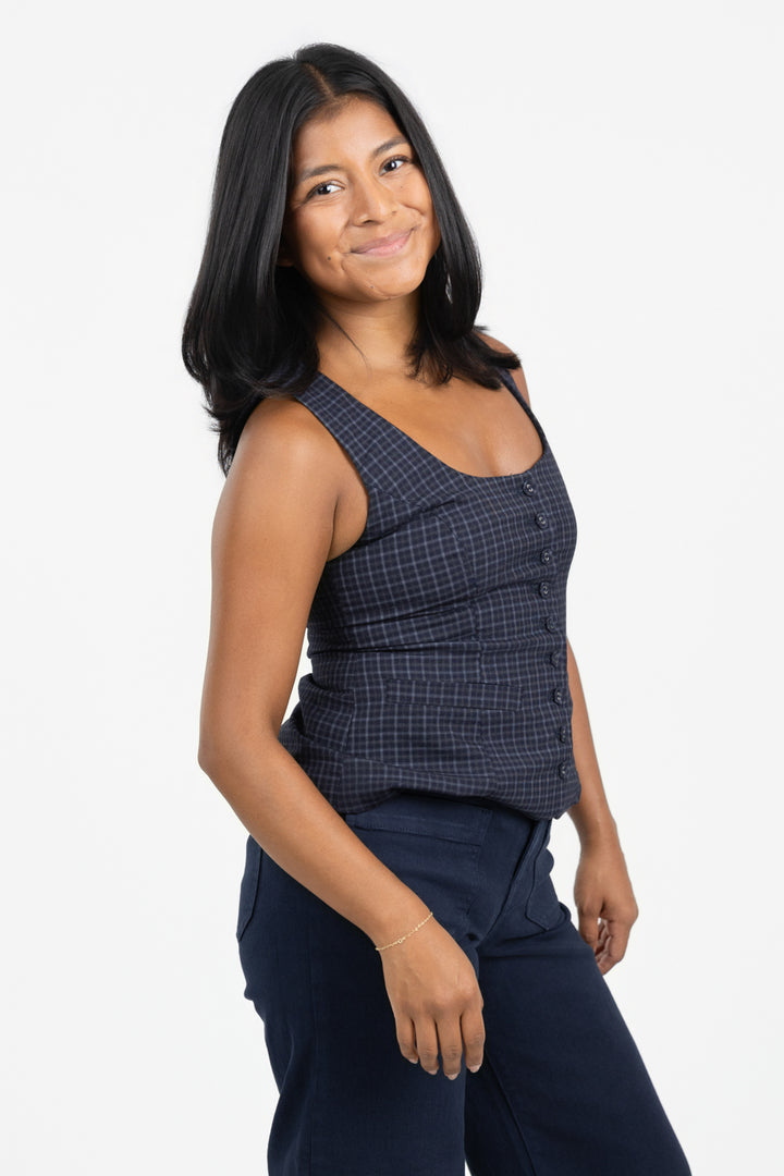 Midnight Petal Vest
