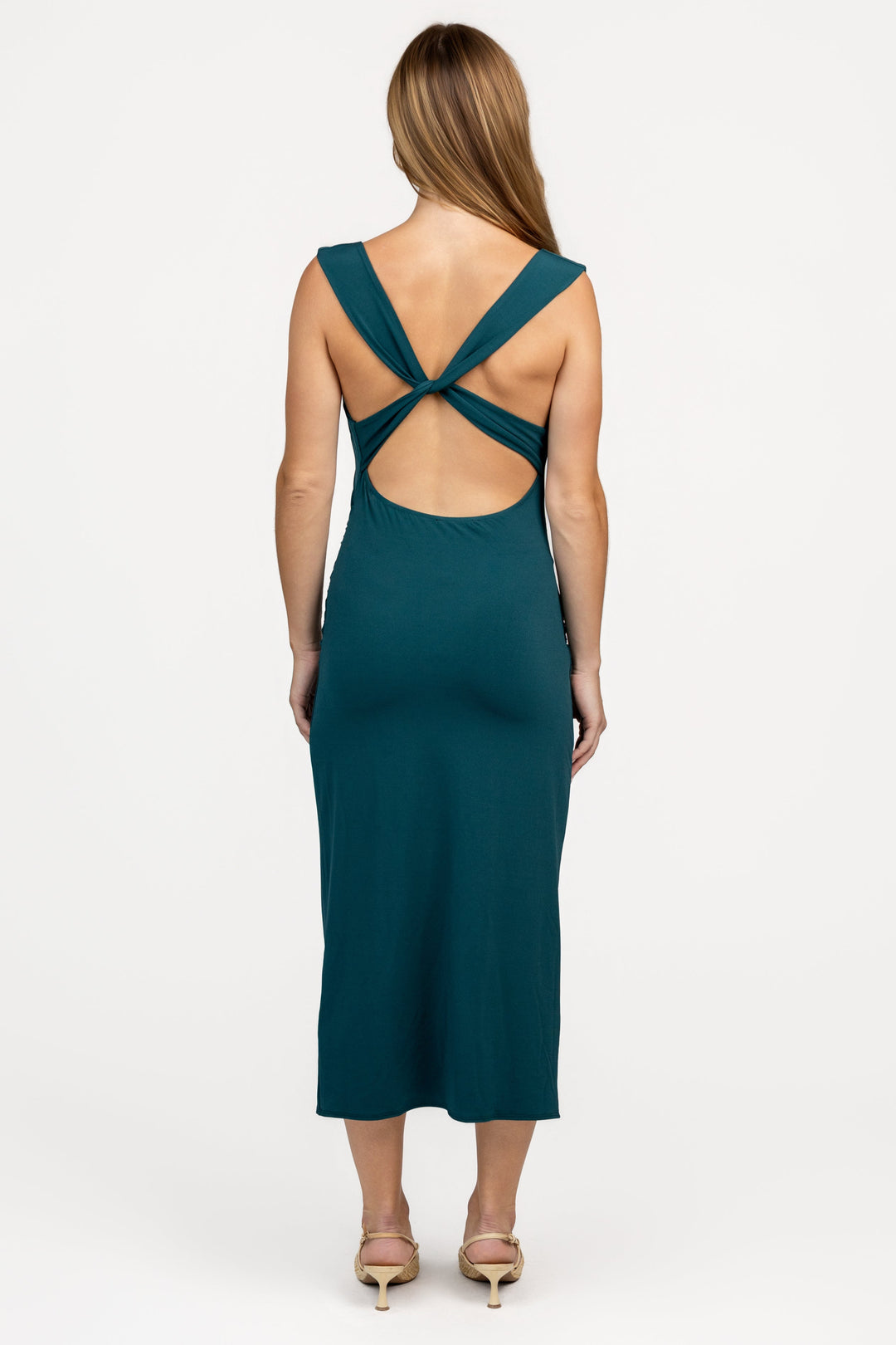 Midnight Teal Kalina Dress