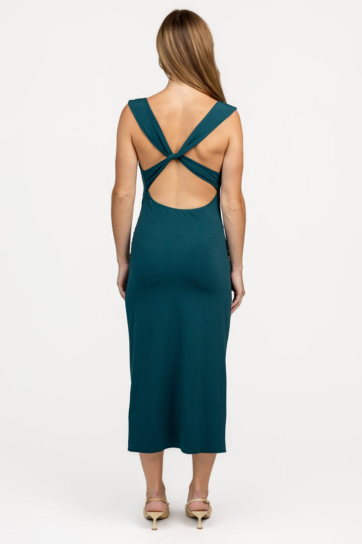 Midnight Teal Kalina Dress