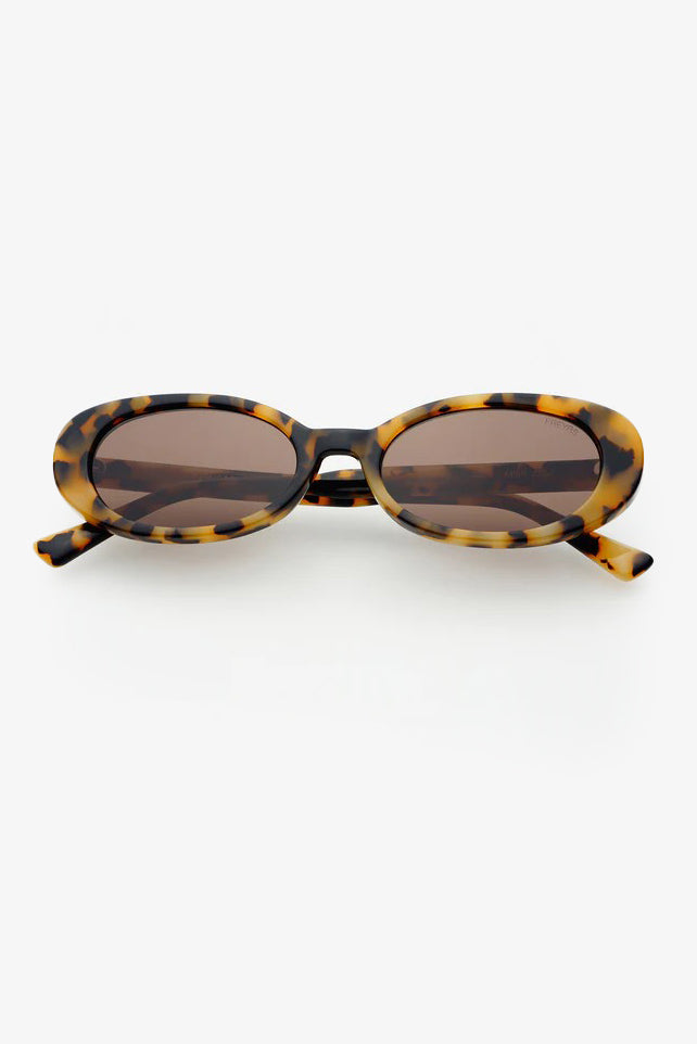 Milky Tortoise Mimi Oval Sunglasses
