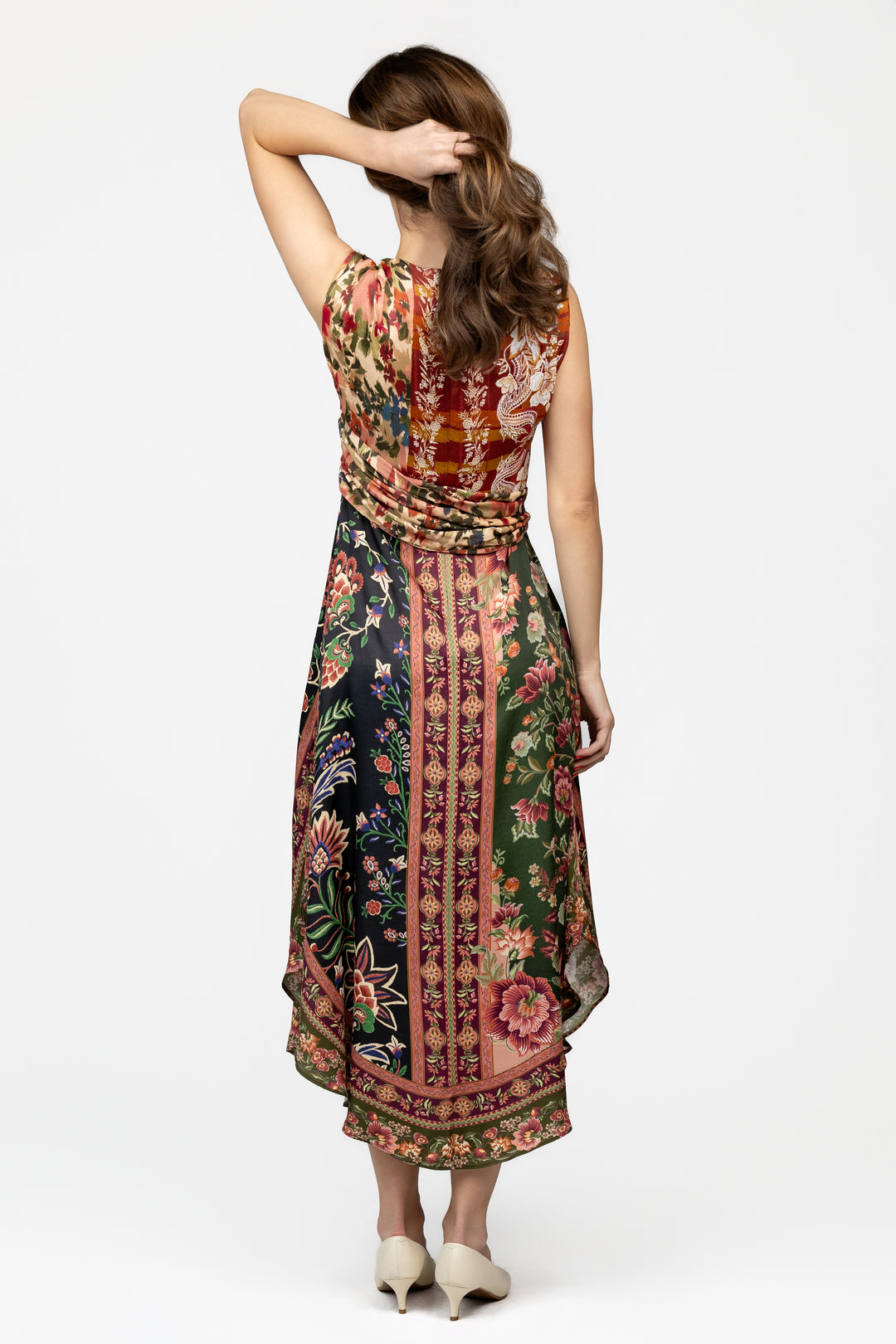 Mixed Winter Garden Maxi Dress