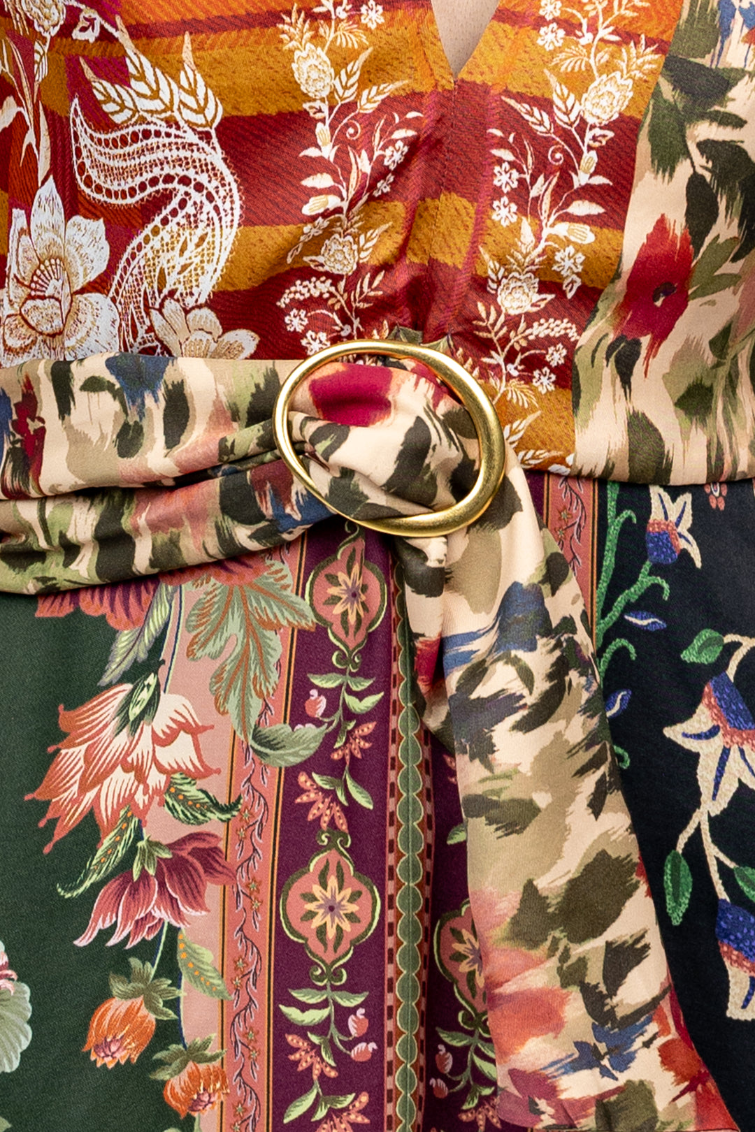 Mixed Winter Garden Maxi Dress