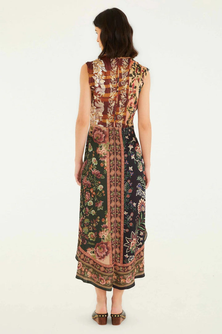 Mixed Winter Garden Maxi Dress