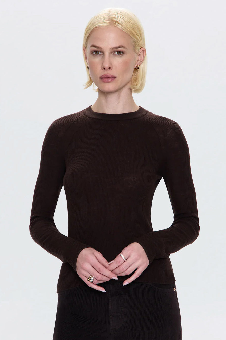 Mocha Feather Weight Juno Sweater