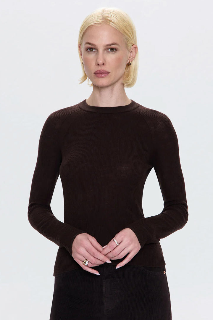 Mocha Feather Weight Juno Sweater