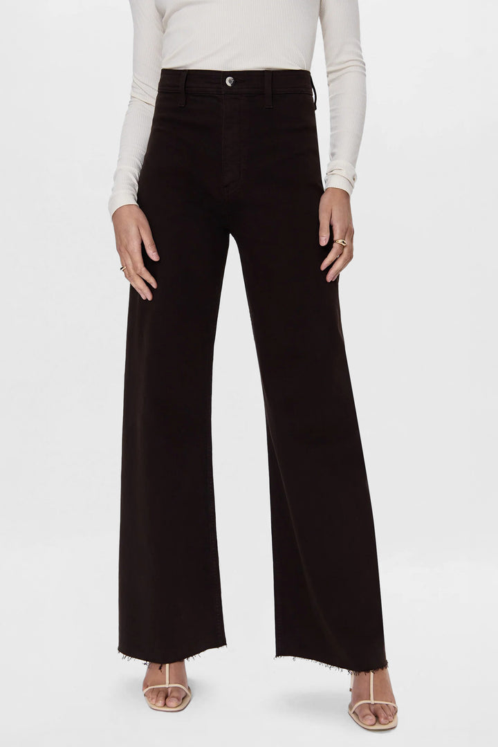 Mocha High Rise Wide Leg Penny Jean
