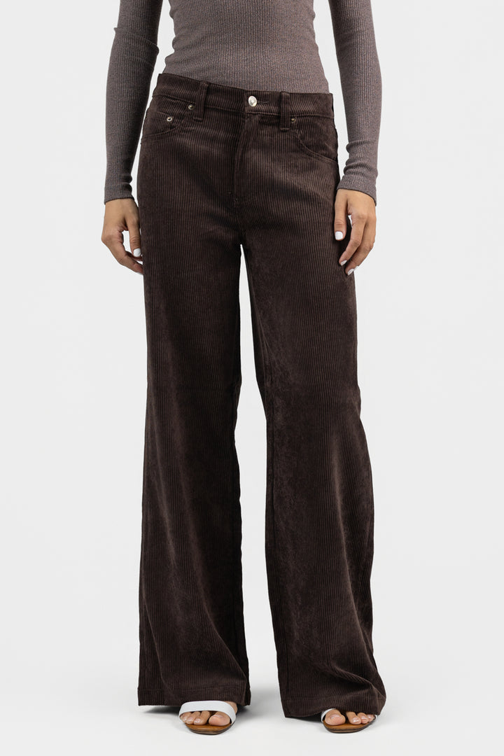 Mocha Low Slung Palazzo Jadyn Jean