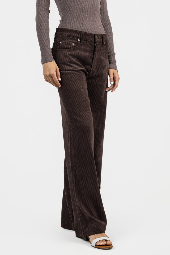 Mocha Low Slung Palazzo Jadyn Jean