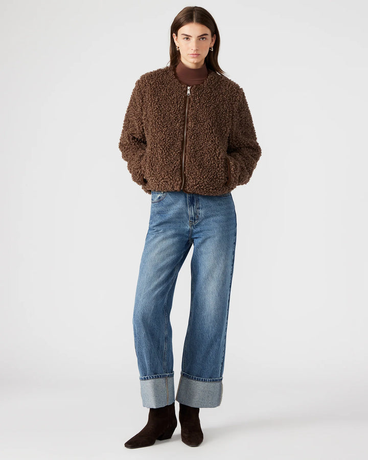 Mocha Teddy Sherpa Jacket