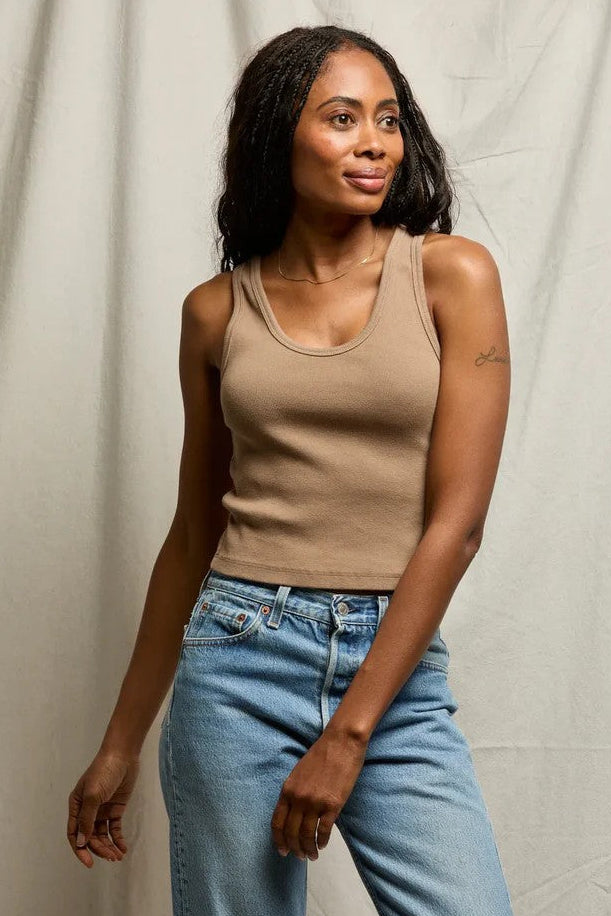 Mocha Blondie Rib Tank