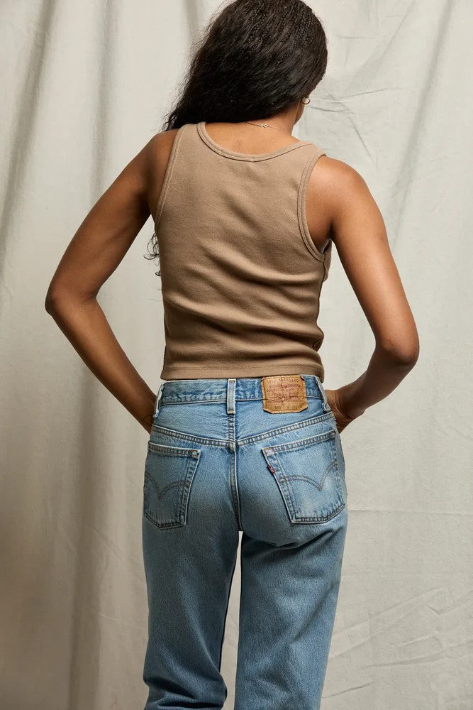 Mocha Blondie Rib Tank