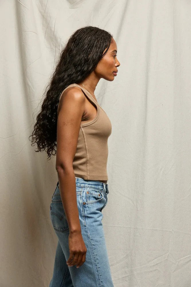 Mocha Blondie Rib Tank